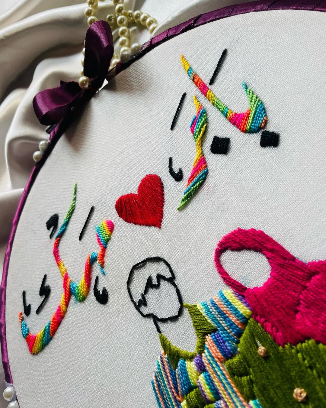 Love in Stitches: Couple’s Custom Embroidery Hoop